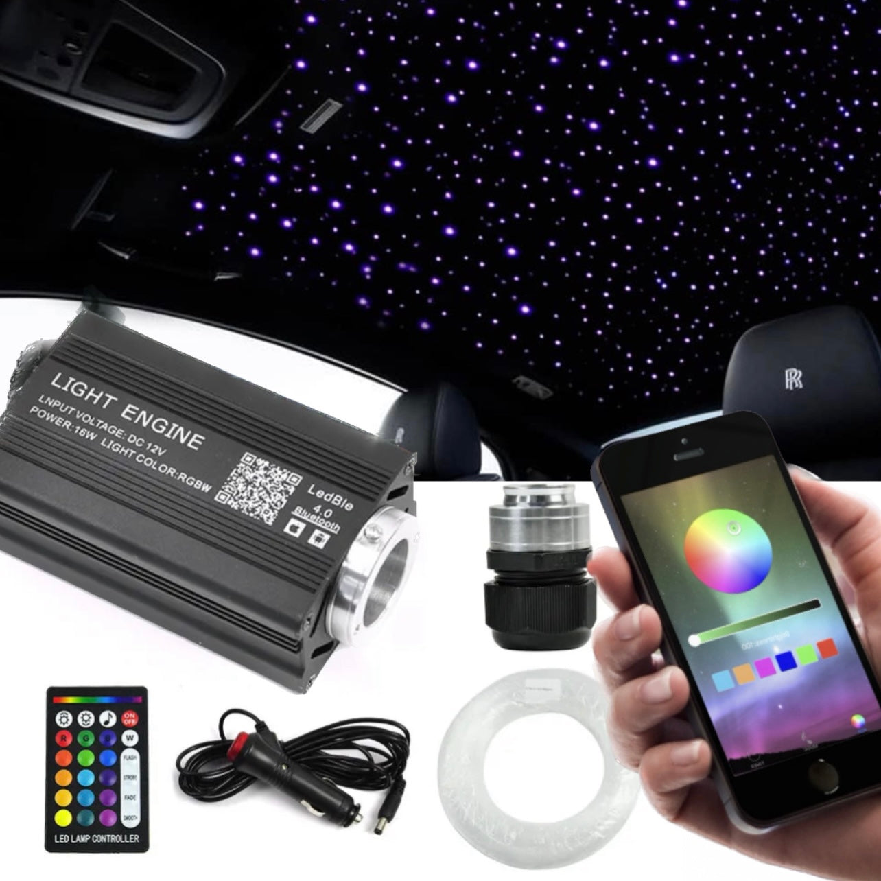 Starlight Headliner Kit (500 Stars) – LED All The Things